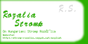 rozalia stromp business card
